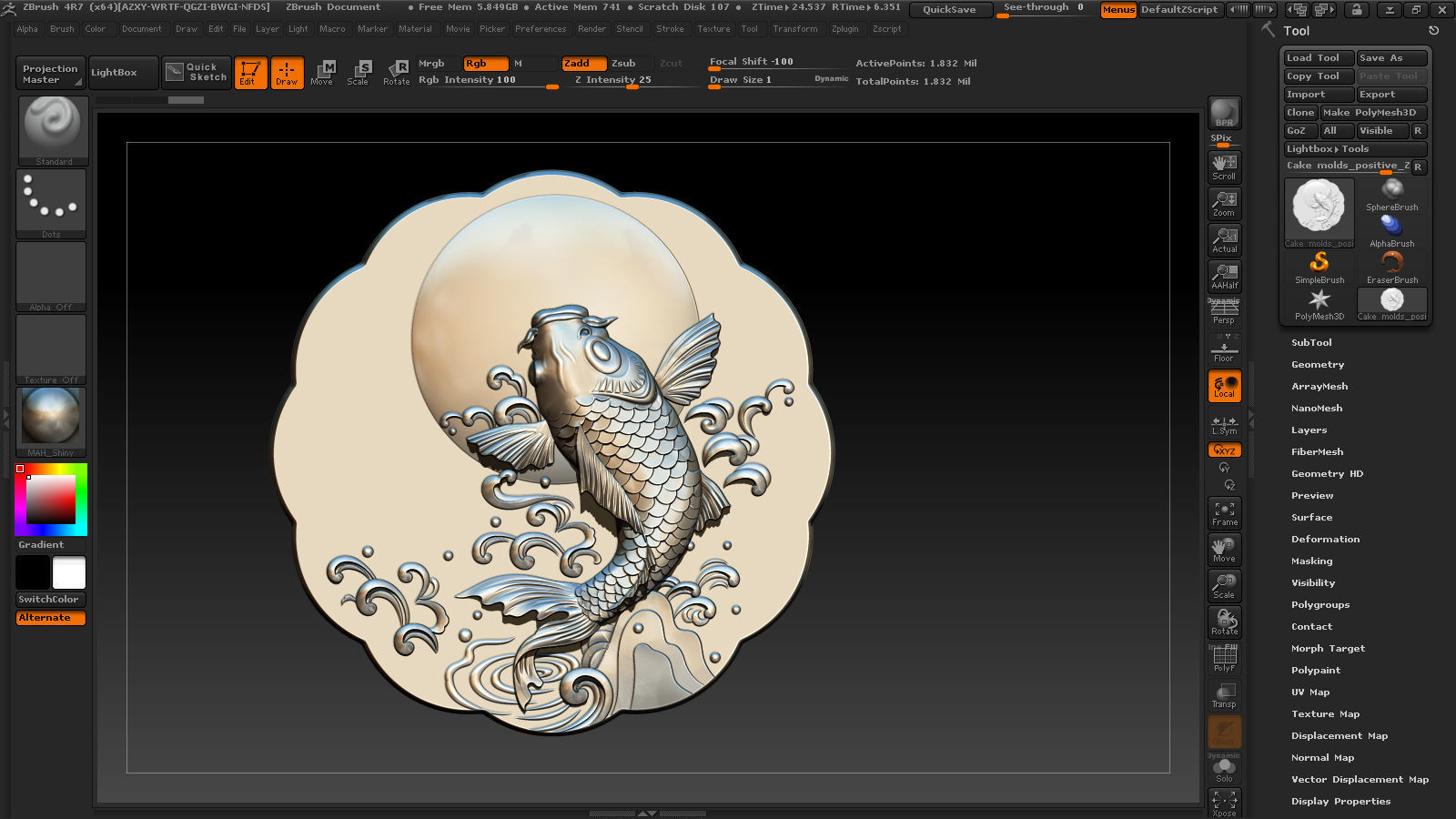 Cake and chocolate molds 3D print model_29