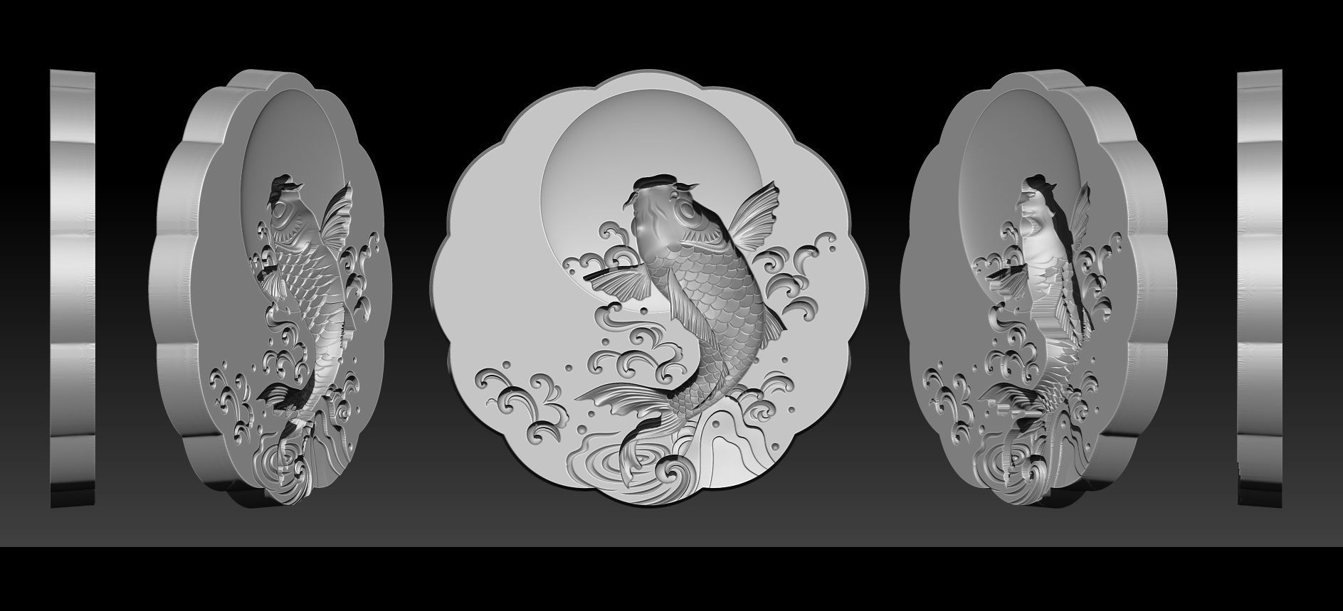Cake and chocolate molds 3D print model_26