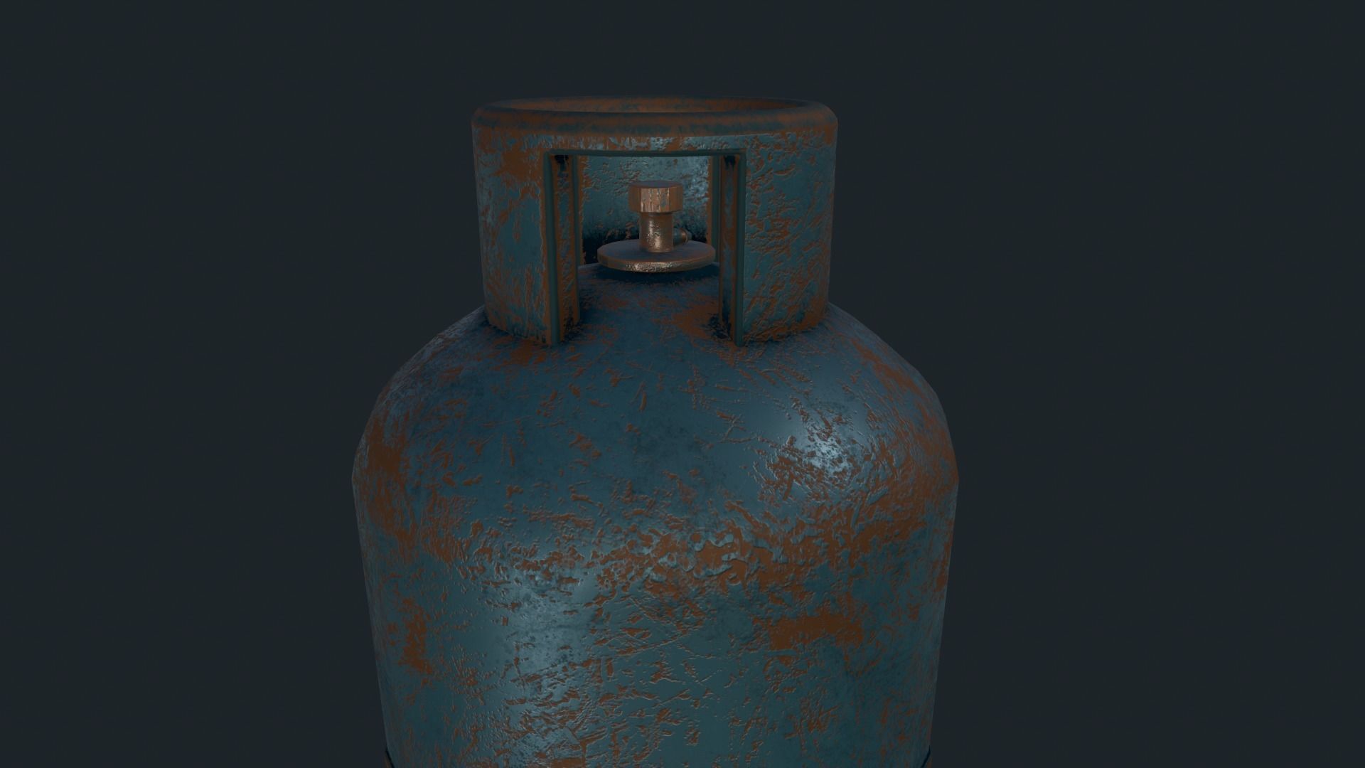 Gas bottle 3D Prop Low-poly 3D model_3