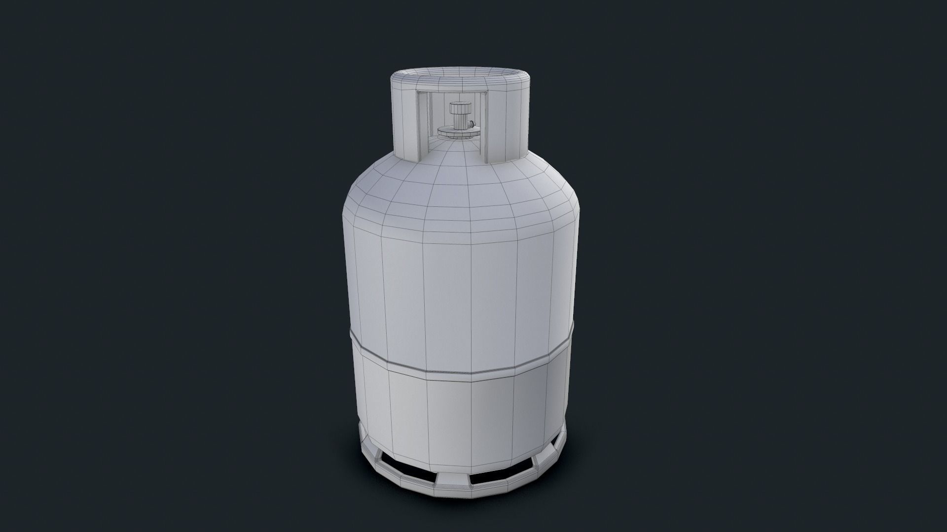 Gas bottle 3D Prop Low-poly 3D model_5