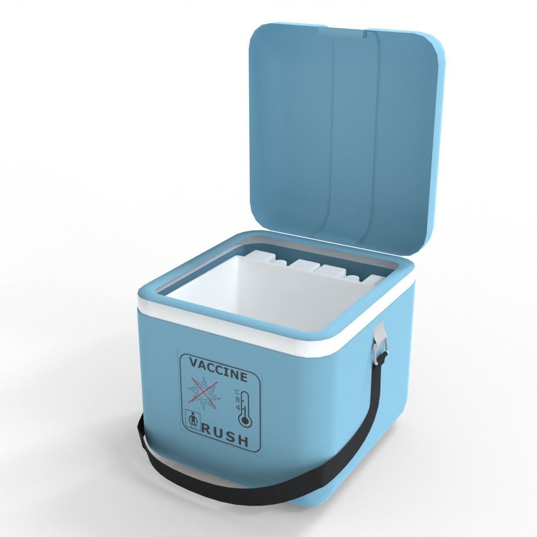 Vaccine carrier Low-poly 3D model_3