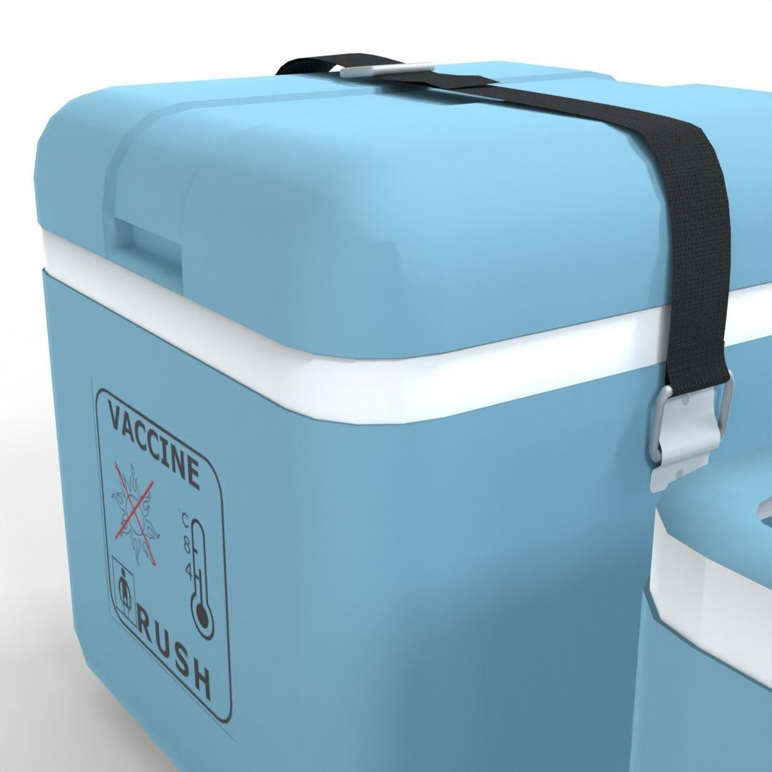 Vaccine carrier Low-poly 3D model_6