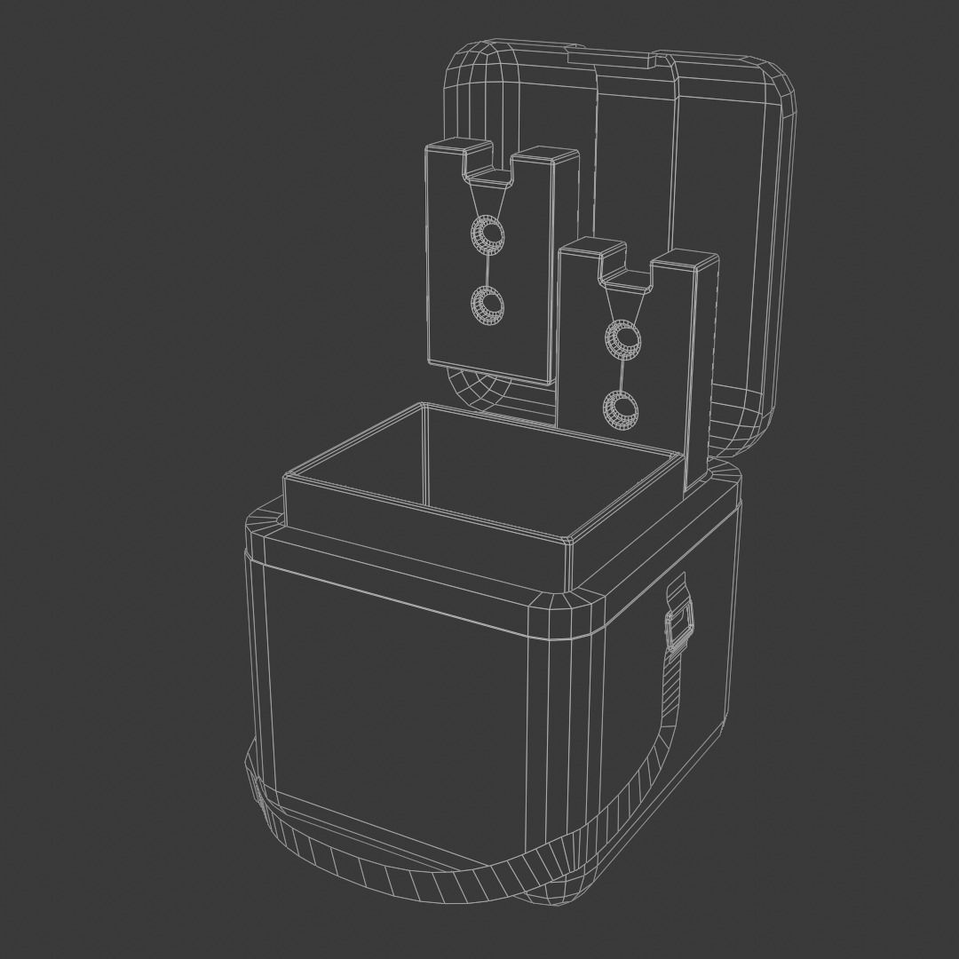 Vaccine carrier Low-poly 3D model_2