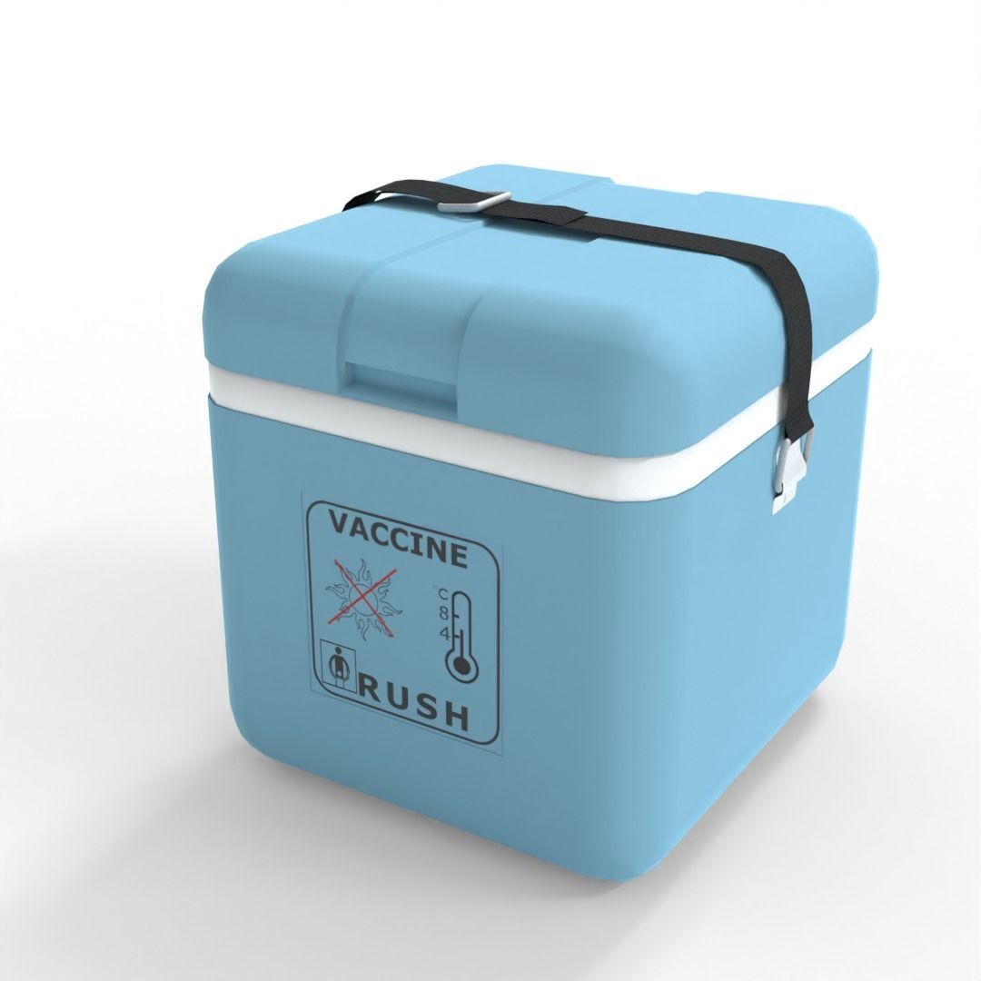 Vaccine carrier Low-poly 3D model_4