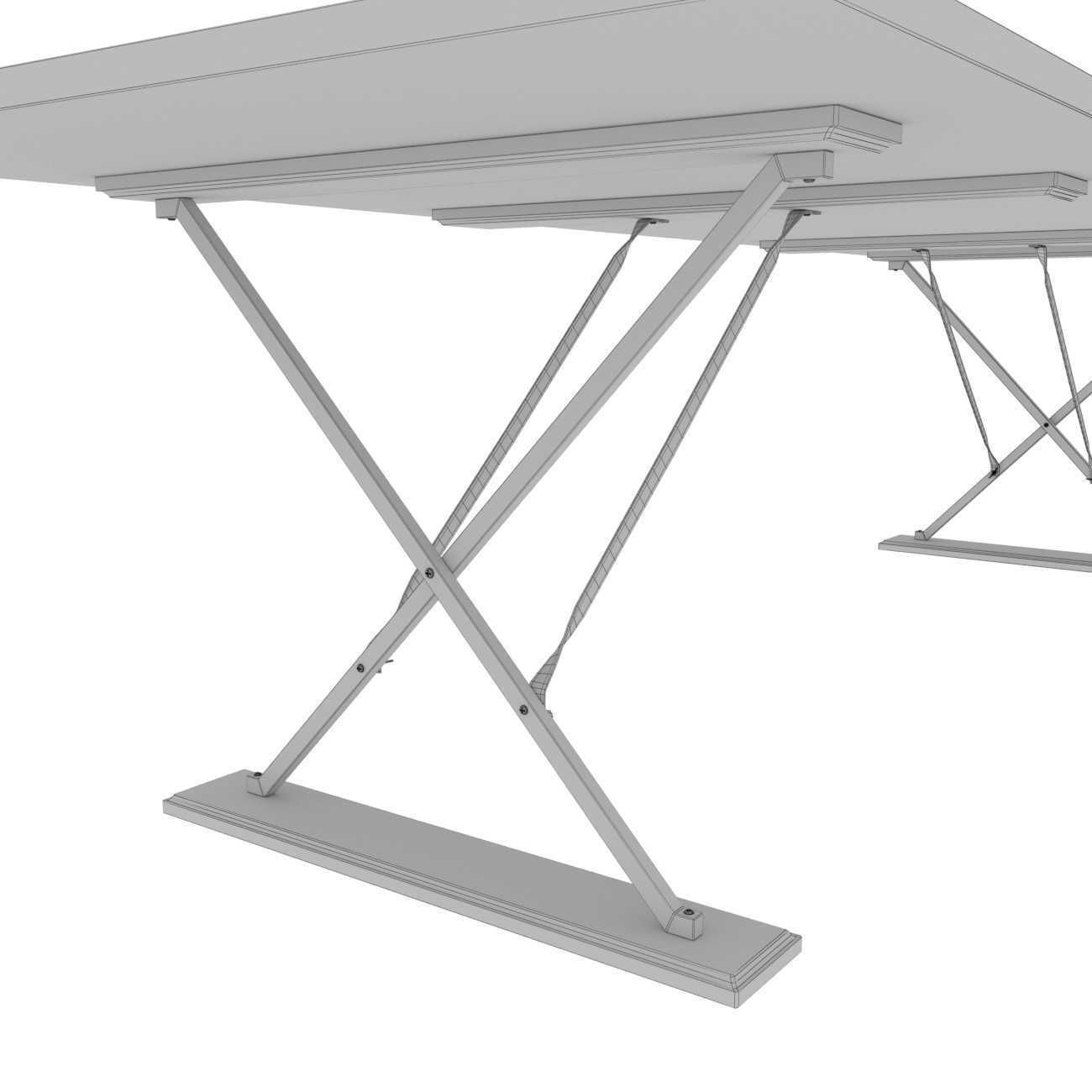 DRAPERS TABLE BY ROSE UNIACKE and custom dining armchair 3D model_13