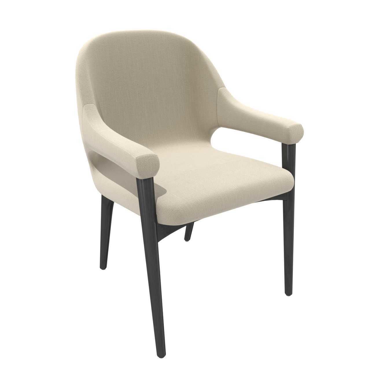 DRAPERS TABLE BY ROSE UNIACKE and custom dining armchair 3D model_7