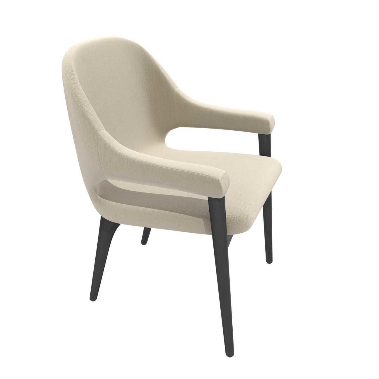 DRAPERS TABLE BY ROSE UNIACKE and custom dining armchair 3D model_8