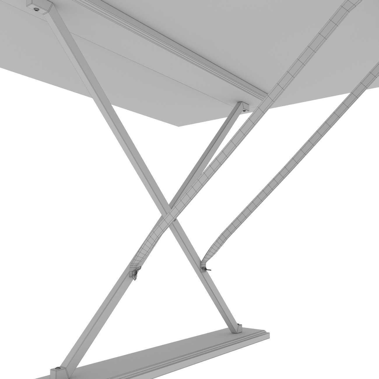 DRAPERS TABLE BY ROSE UNIACKE and custom dining armchair 3D model_14