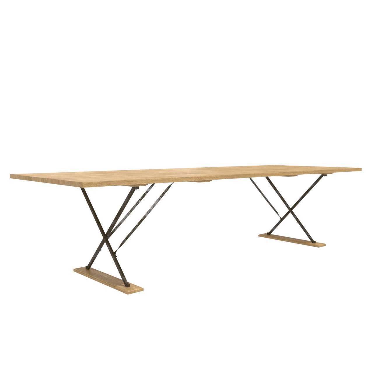 DRAPERS TABLE BY ROSE UNIACKE and custom dining armchair 3D model_3