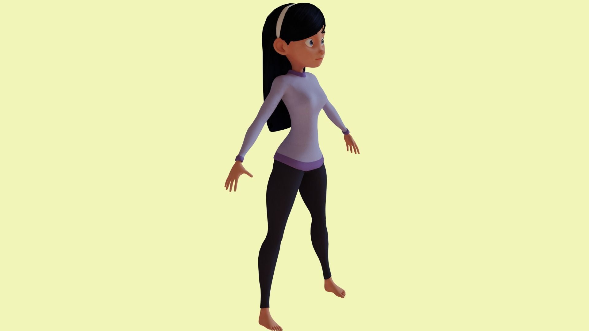 Violet Parr 3D model_3