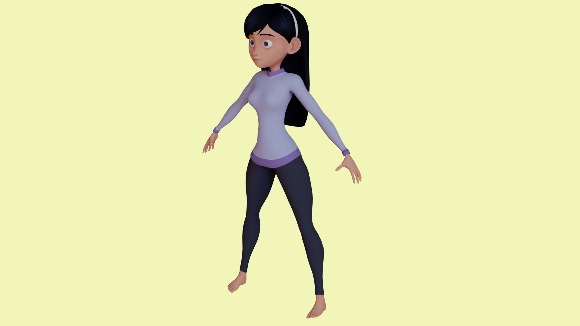 Violet Parr 3D model_4