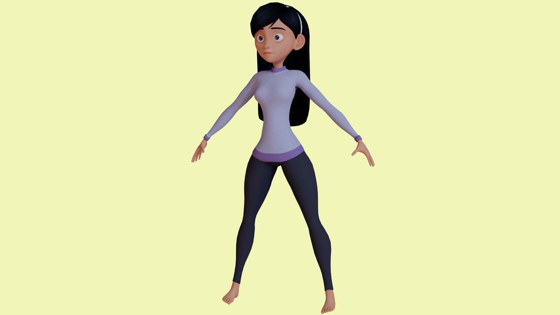 Violet Parr 3D model_1