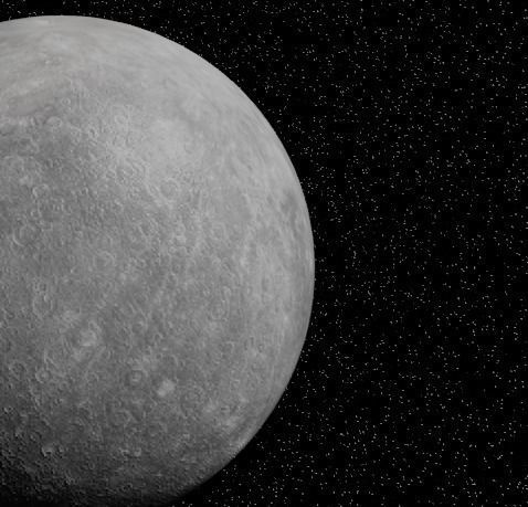 Planet Mercury Low-poly 3D model_1