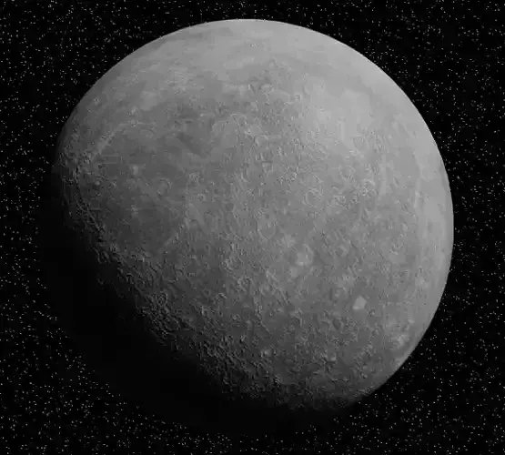Planet Mercury Low-poly 3D model