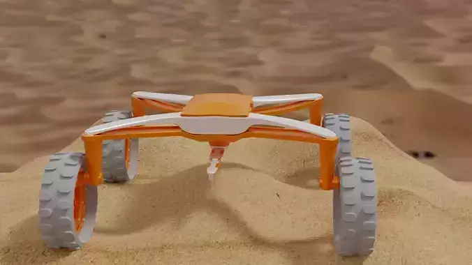 sci-fi space walk drone