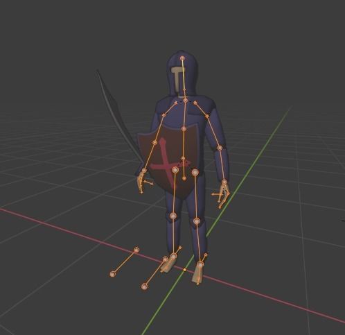 RPG Player Free low-poly 3D model_4