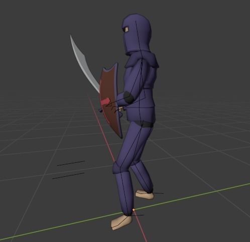 RPG Player Free low-poly 3D model_1
