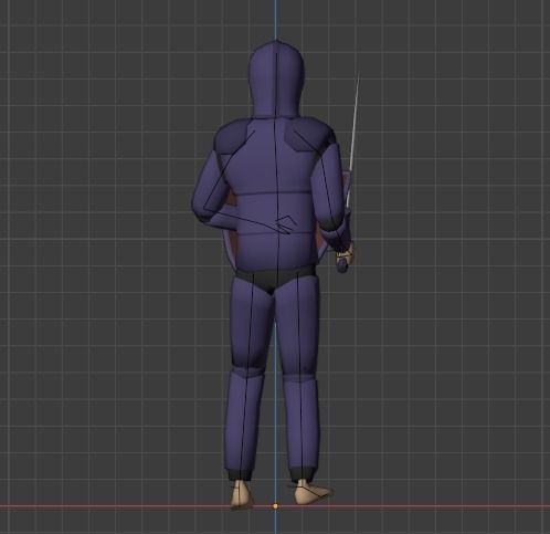 RPG Player Free low-poly 3D model_2