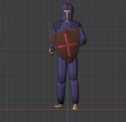 RPG Player Free low-poly 3D model_0
