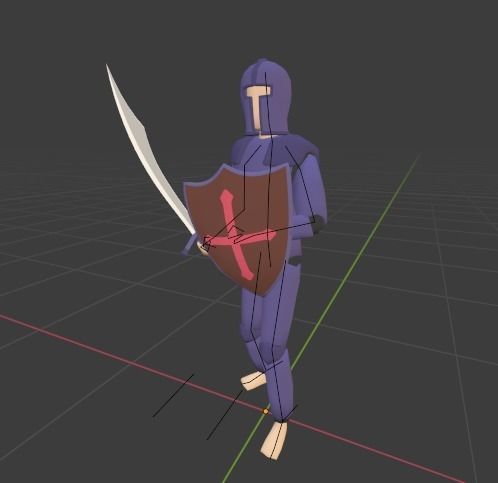 RPG Player Free low-poly 3D model_6