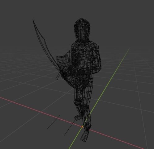 RPG Player Free low-poly 3D model_5