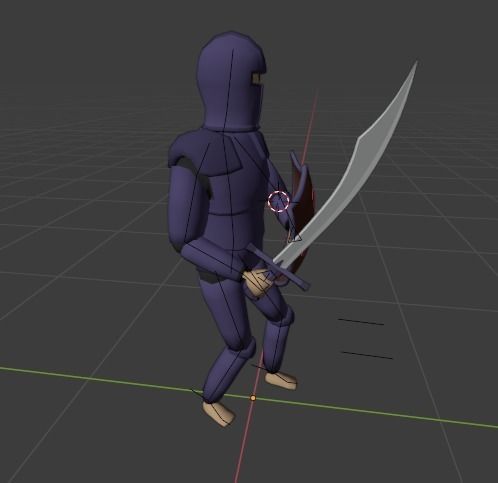 RPG Player Free low-poly 3D model_3