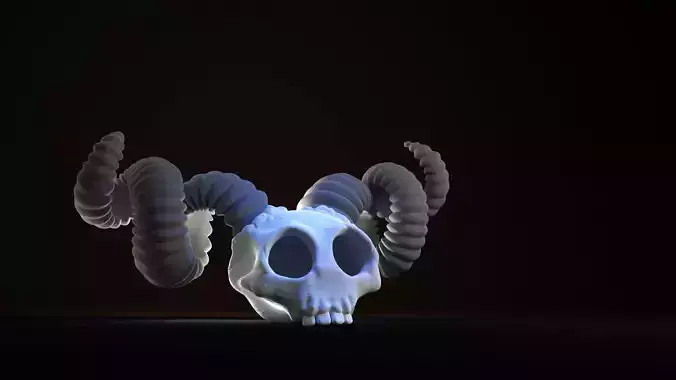 The Binding of Isaac Lamb skull 3D print model