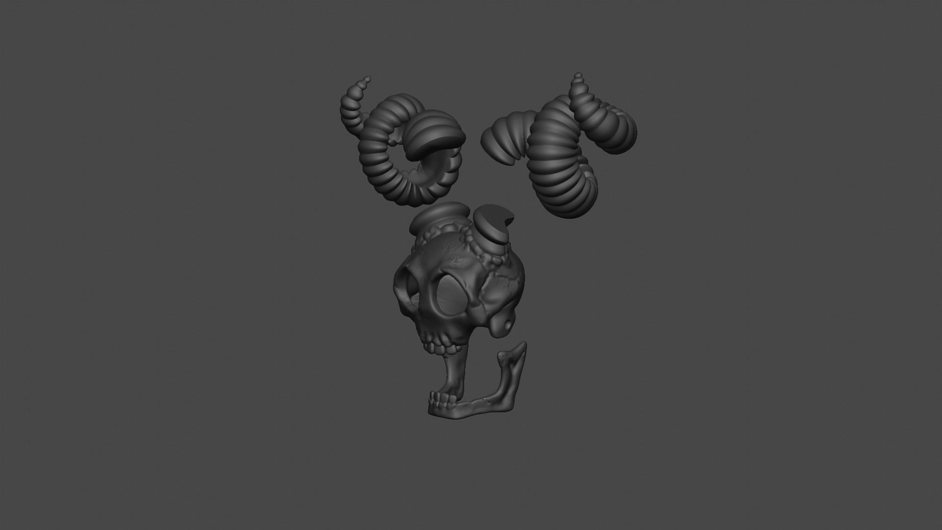 The Binding of Isaac Lamb skull 3D print model_9