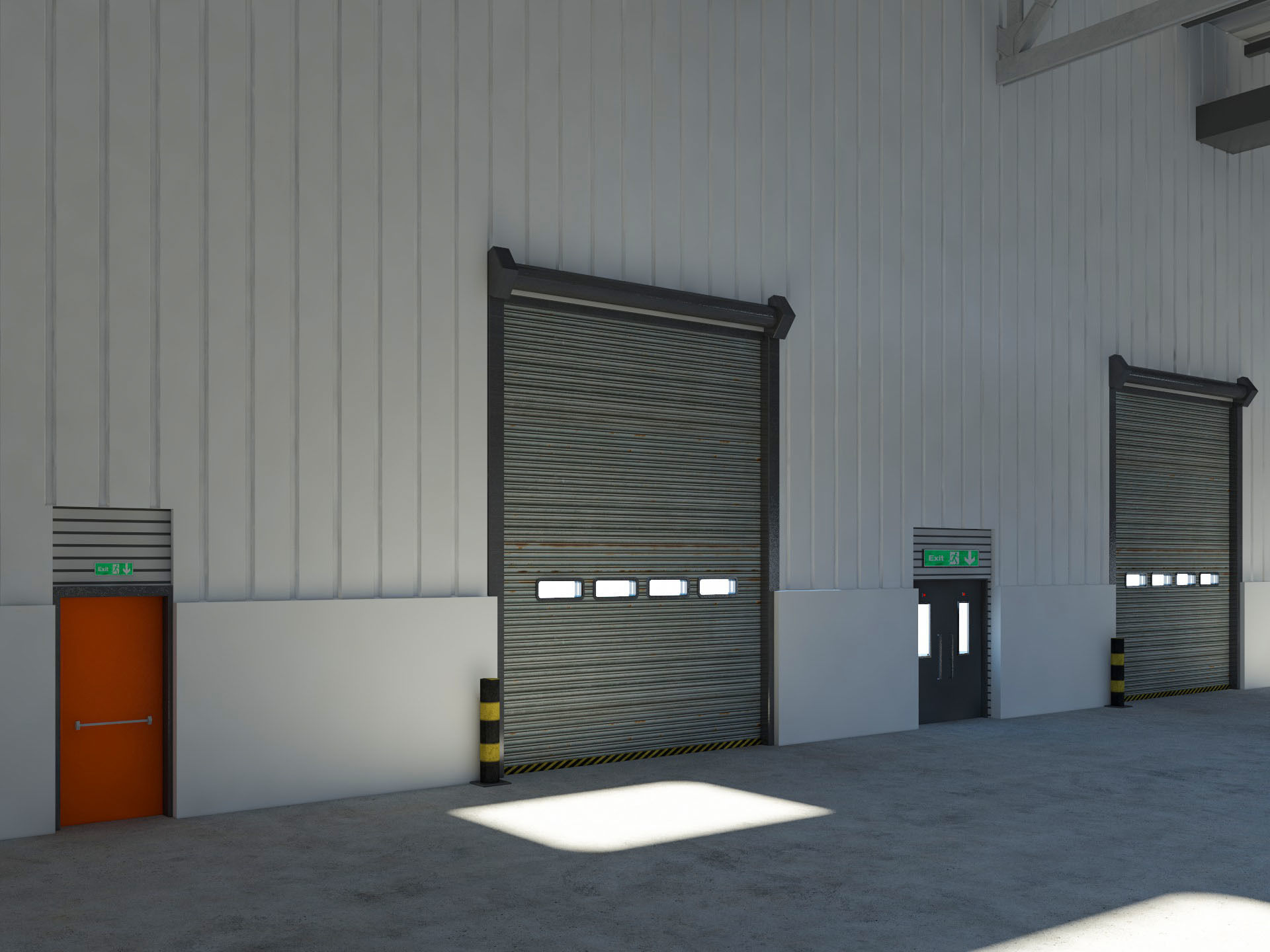 Warehouse Logistic 4 interior and exterior 3D model_11