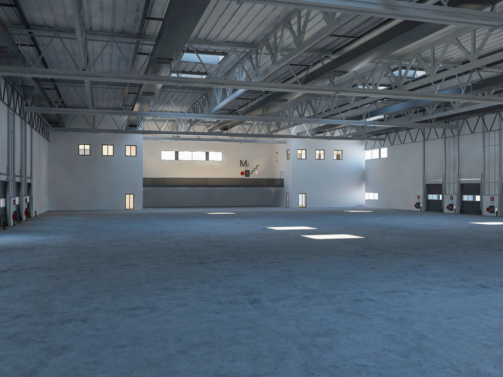 Warehouse Logistic 4 interior and exterior 3D model_2