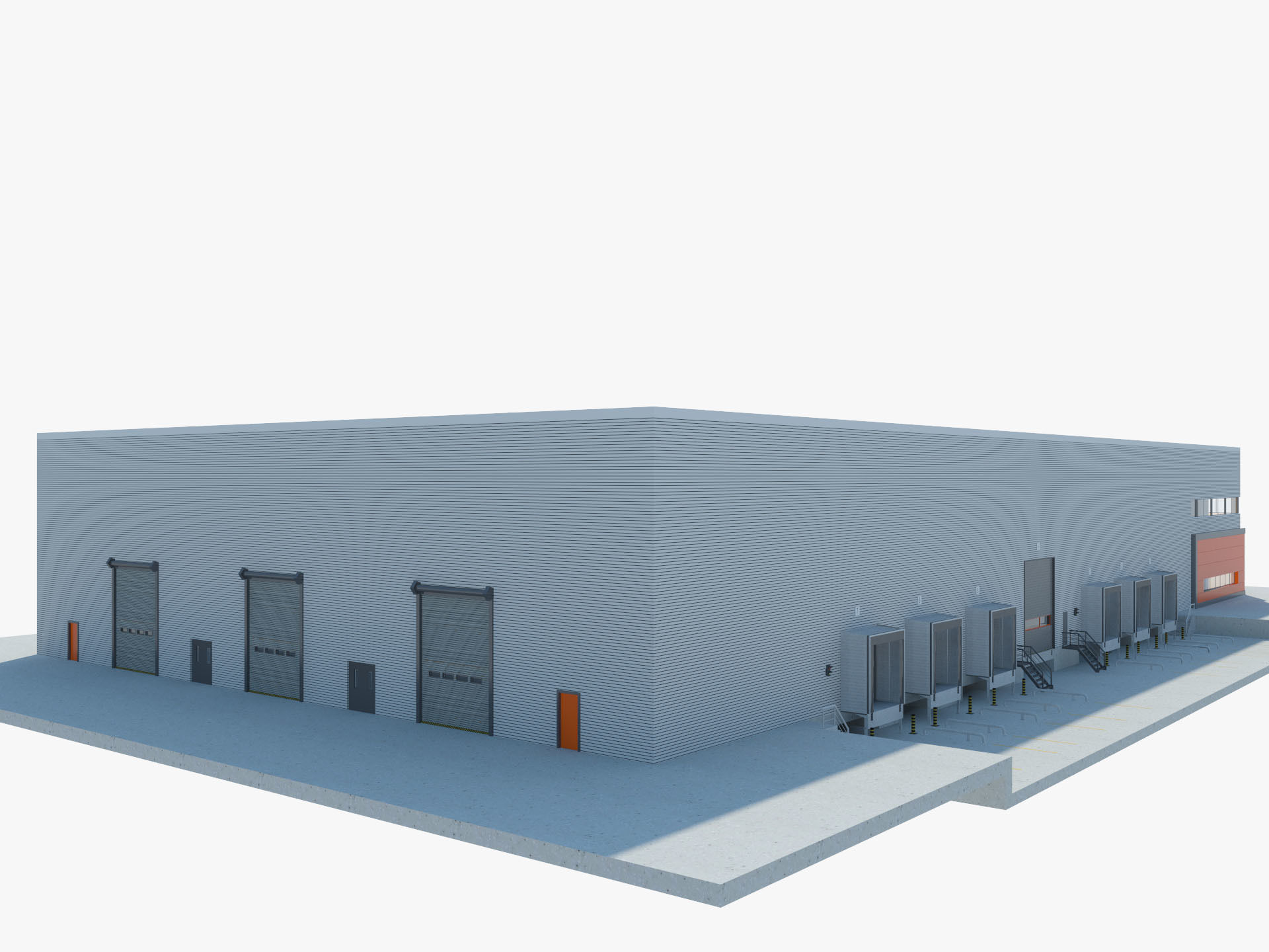 Warehouse Logistic 4 interior and exterior 3D model_3