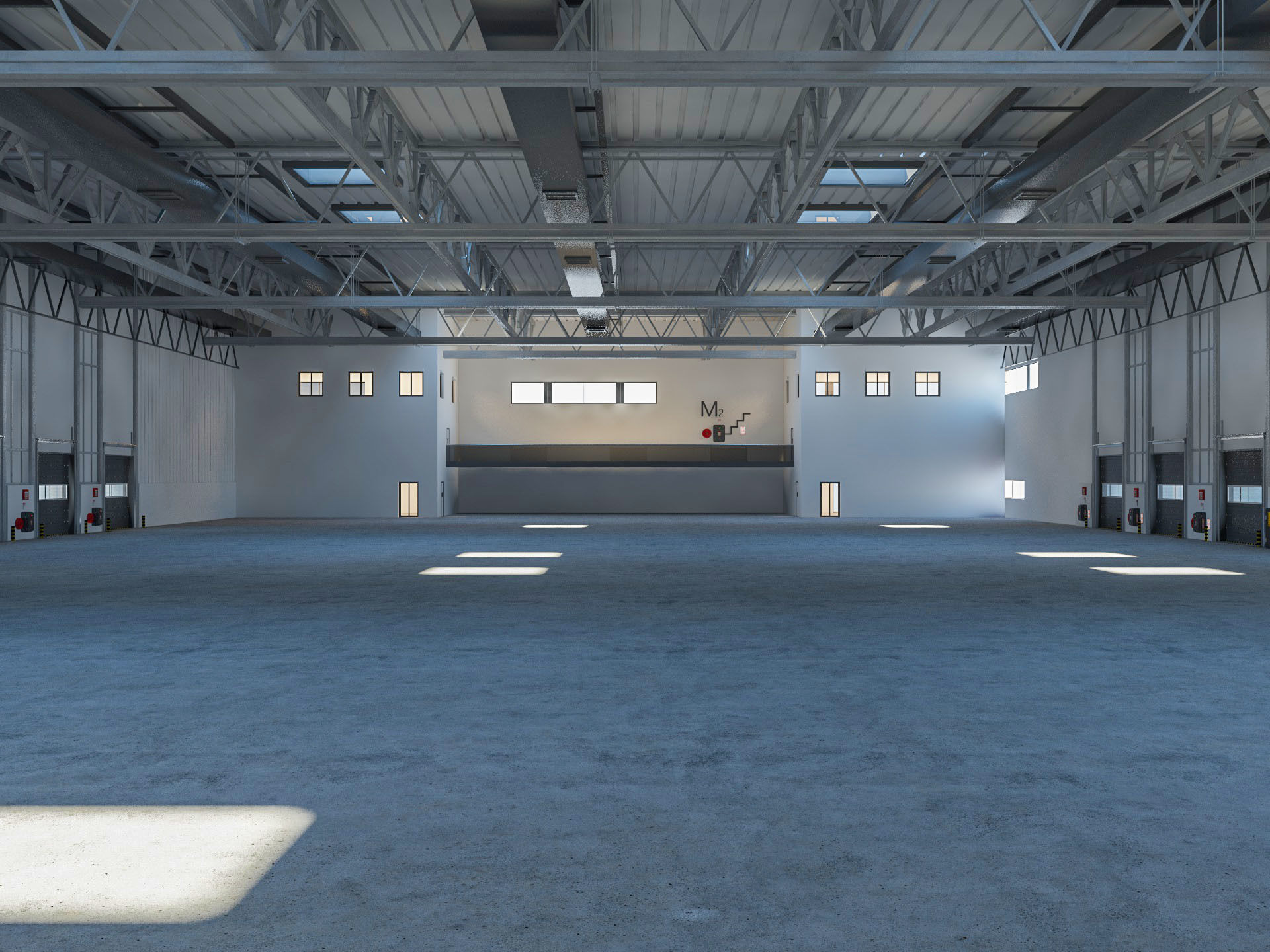 Warehouse Logistic 4 interior and exterior 3D model_6