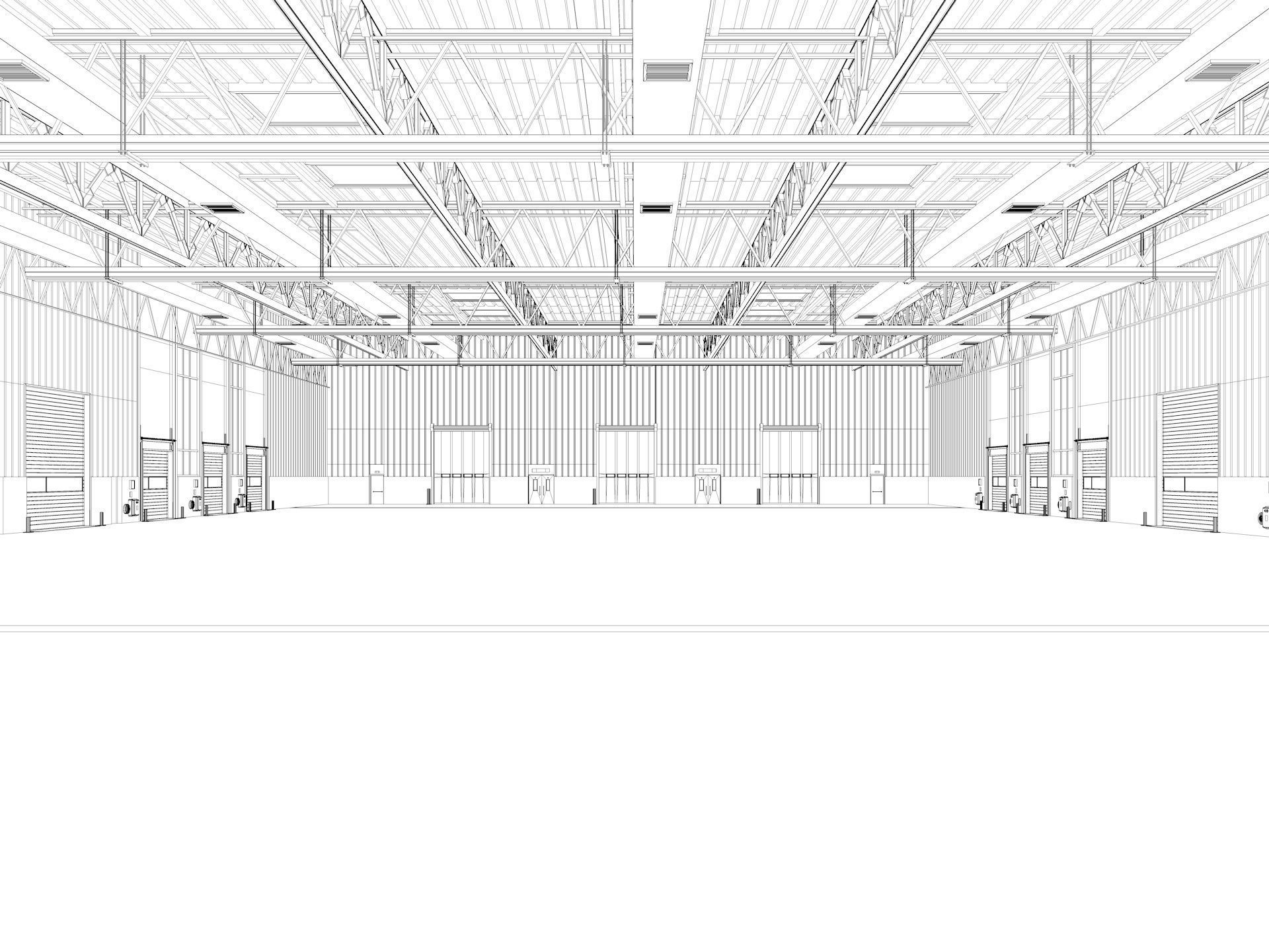 Warehouse Logistic 4 interior and exterior 3D model_22