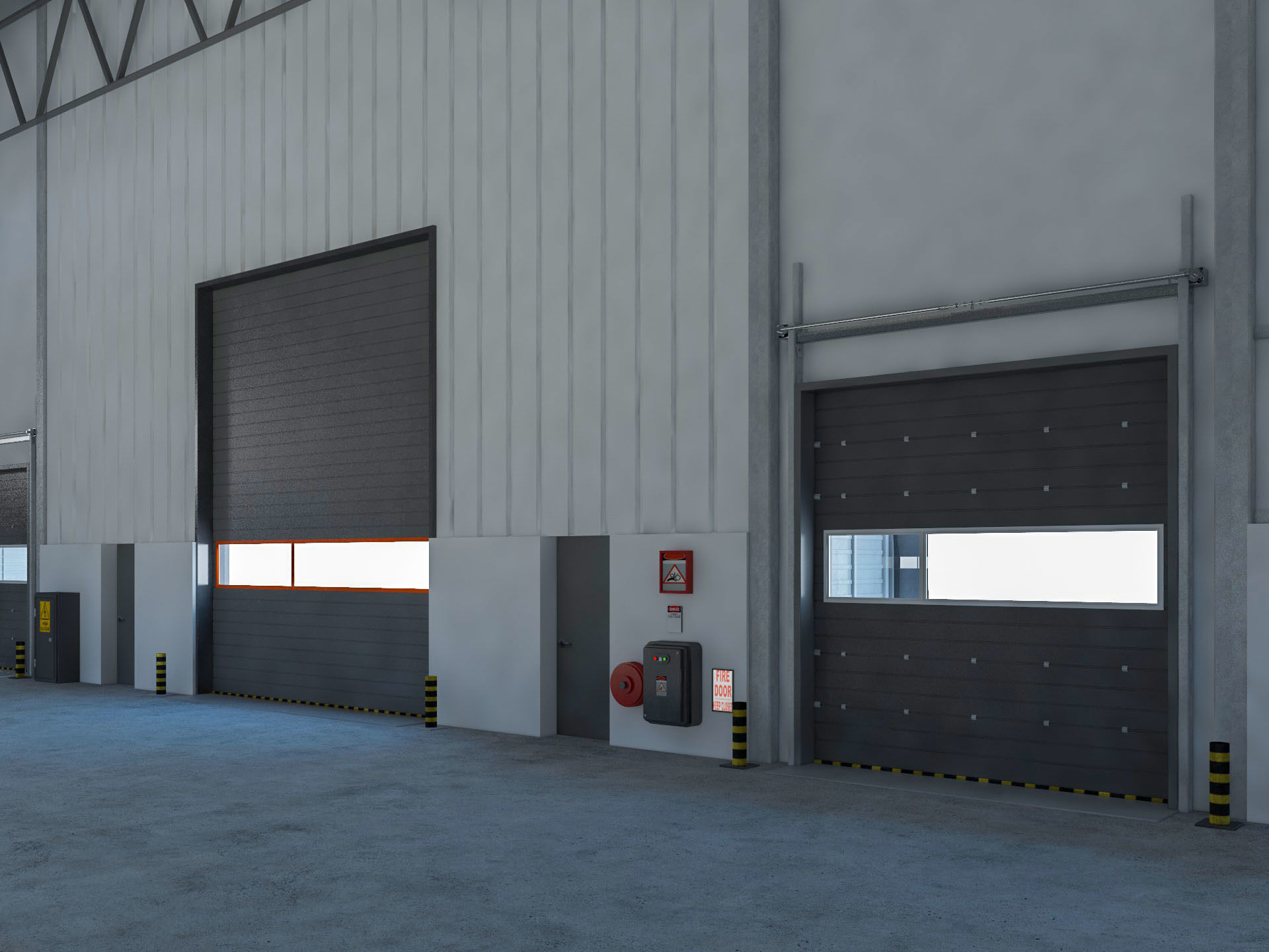 Warehouse Logistic 4 interior and exterior 3D model_12