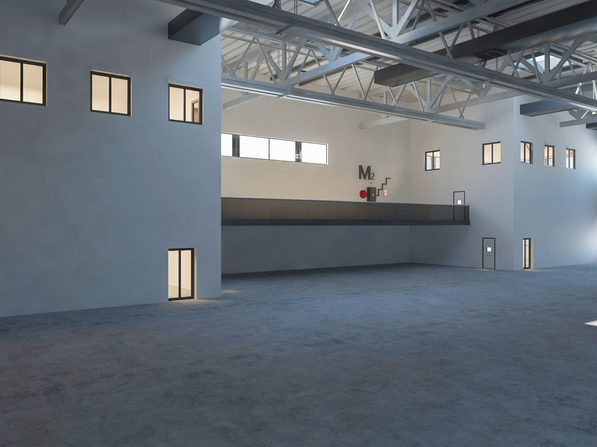 Warehouse Logistic 4 interior and exterior 3D model_13