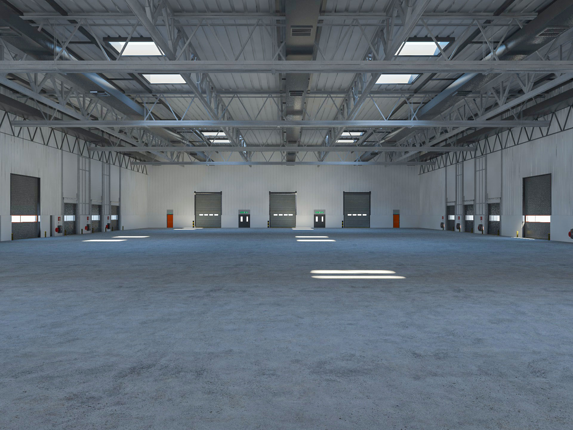 Warehouse Logistic 4 interior and exterior 3D model_8
