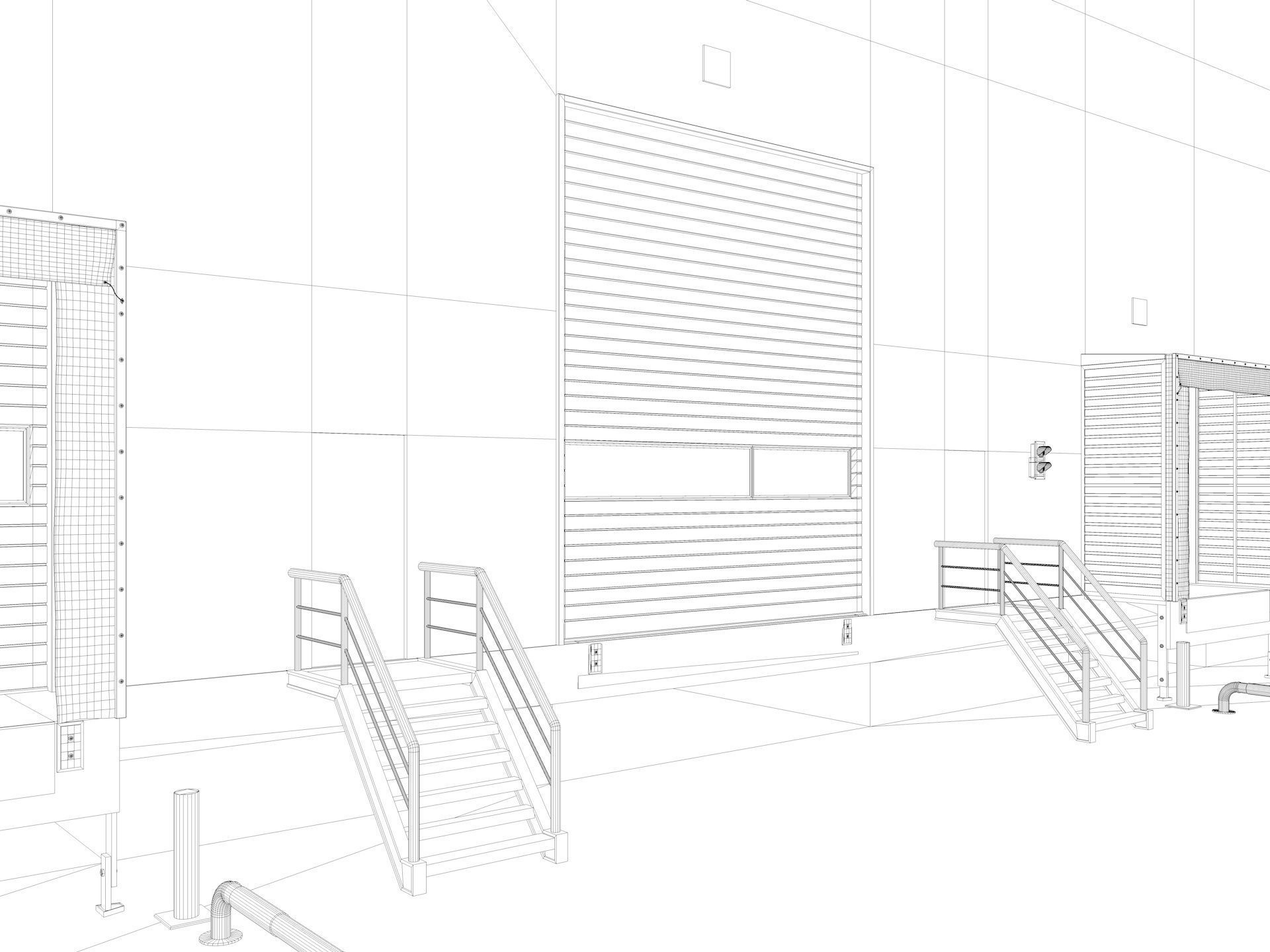 Warehouse Logistic 4 interior and exterior 3D model_16