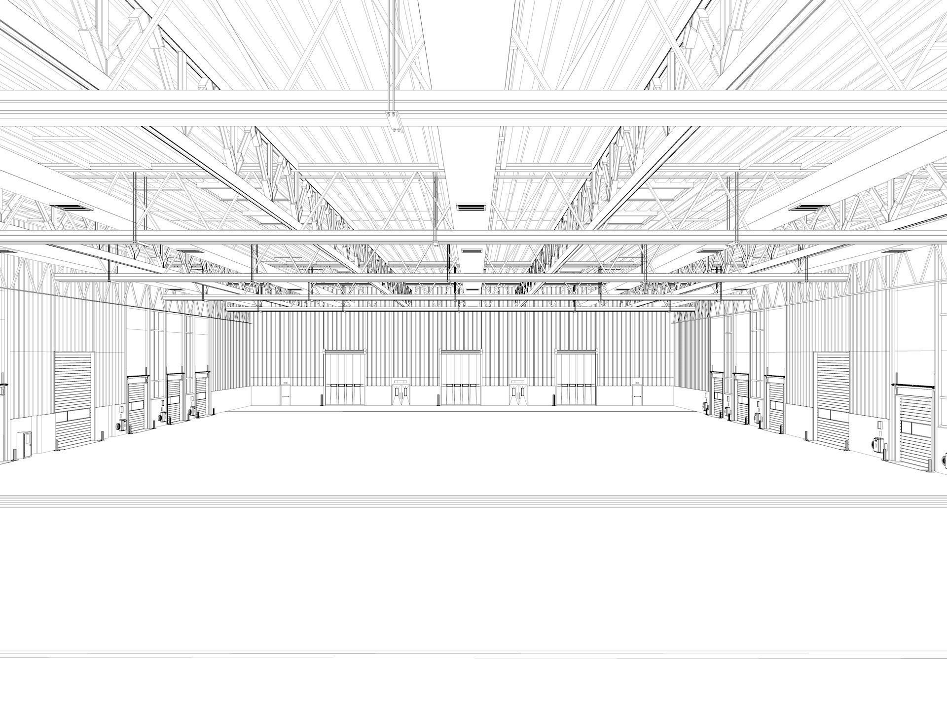 Warehouse Logistic 4 interior and exterior 3D model_19