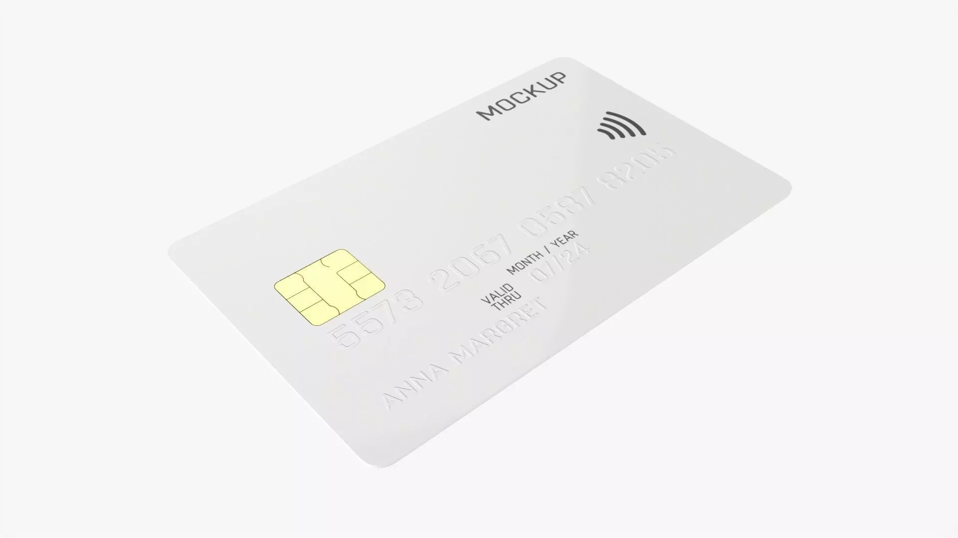 Debit credit card 01 3D model_0