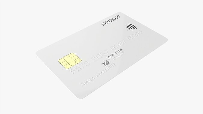 Debit credit card 01 3D model