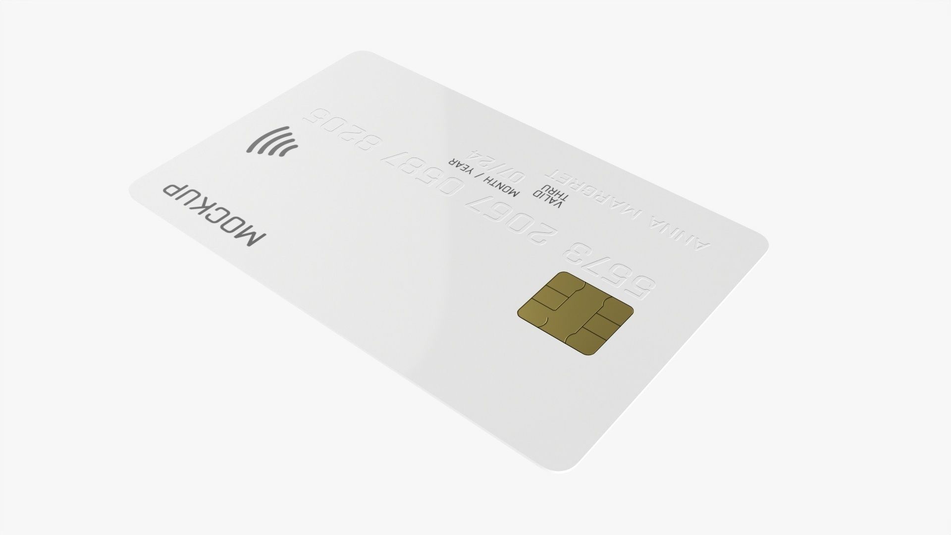 Debit credit card 01 3D model_1