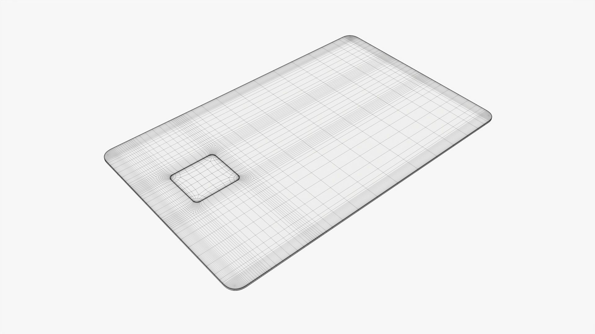 Debit credit card 01 3D model_5