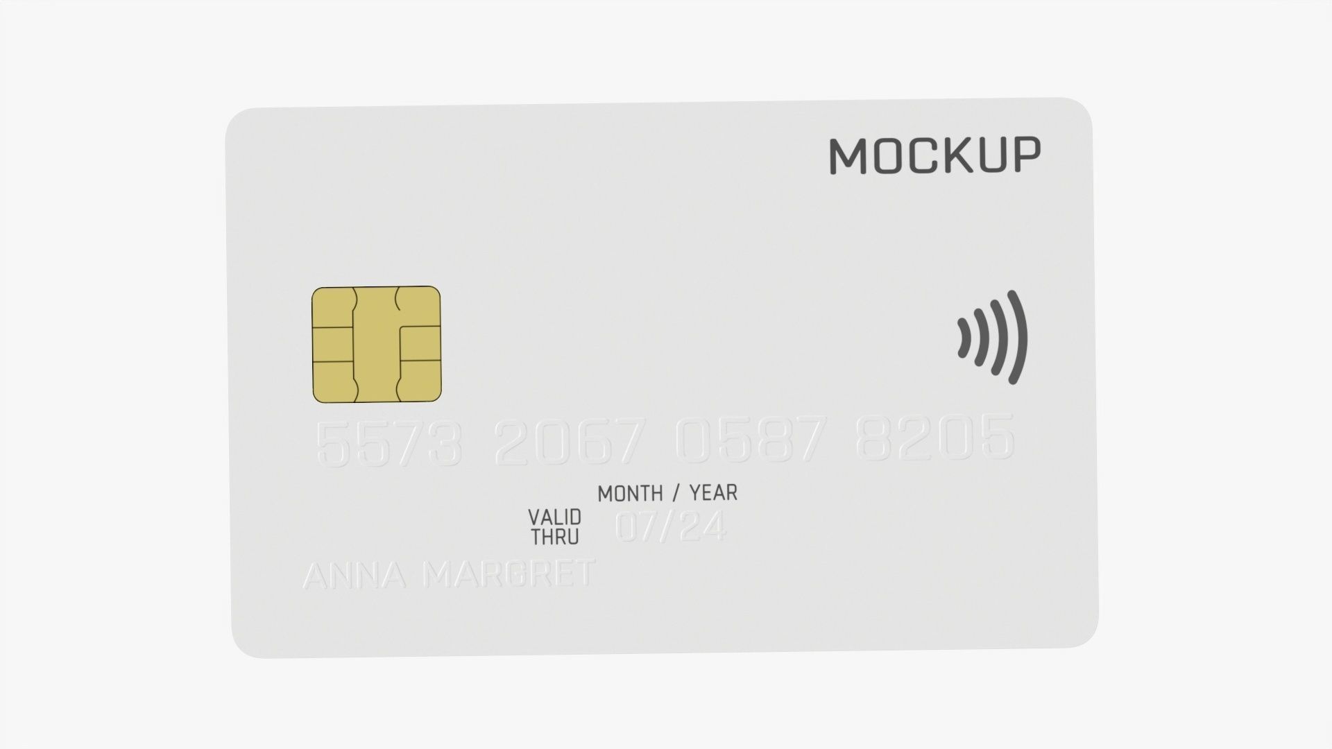 Debit credit card 01 3D model_4