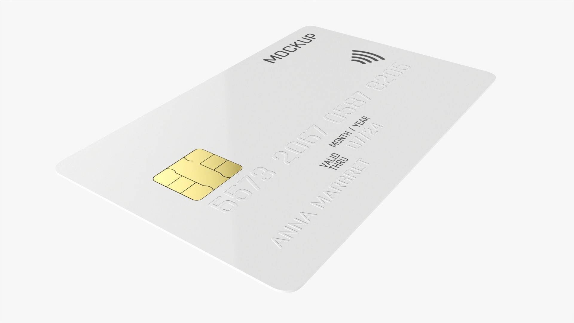 Debit credit card 01 3D model_3
