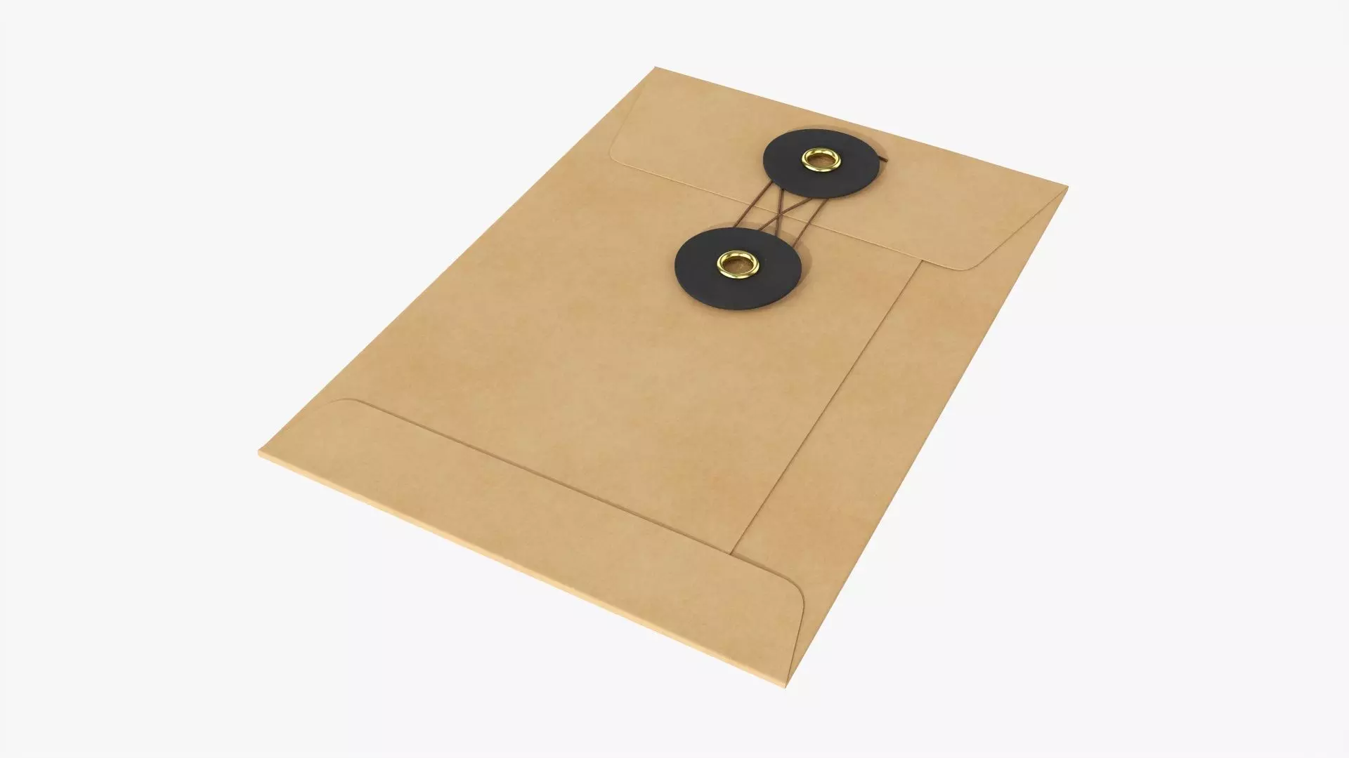 Envelope with lace mockup 3D model_0