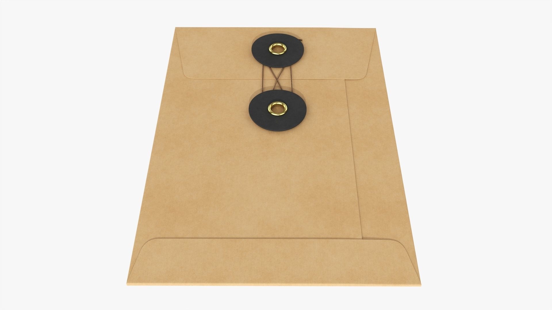 Envelope with lace mockup 3D model_1