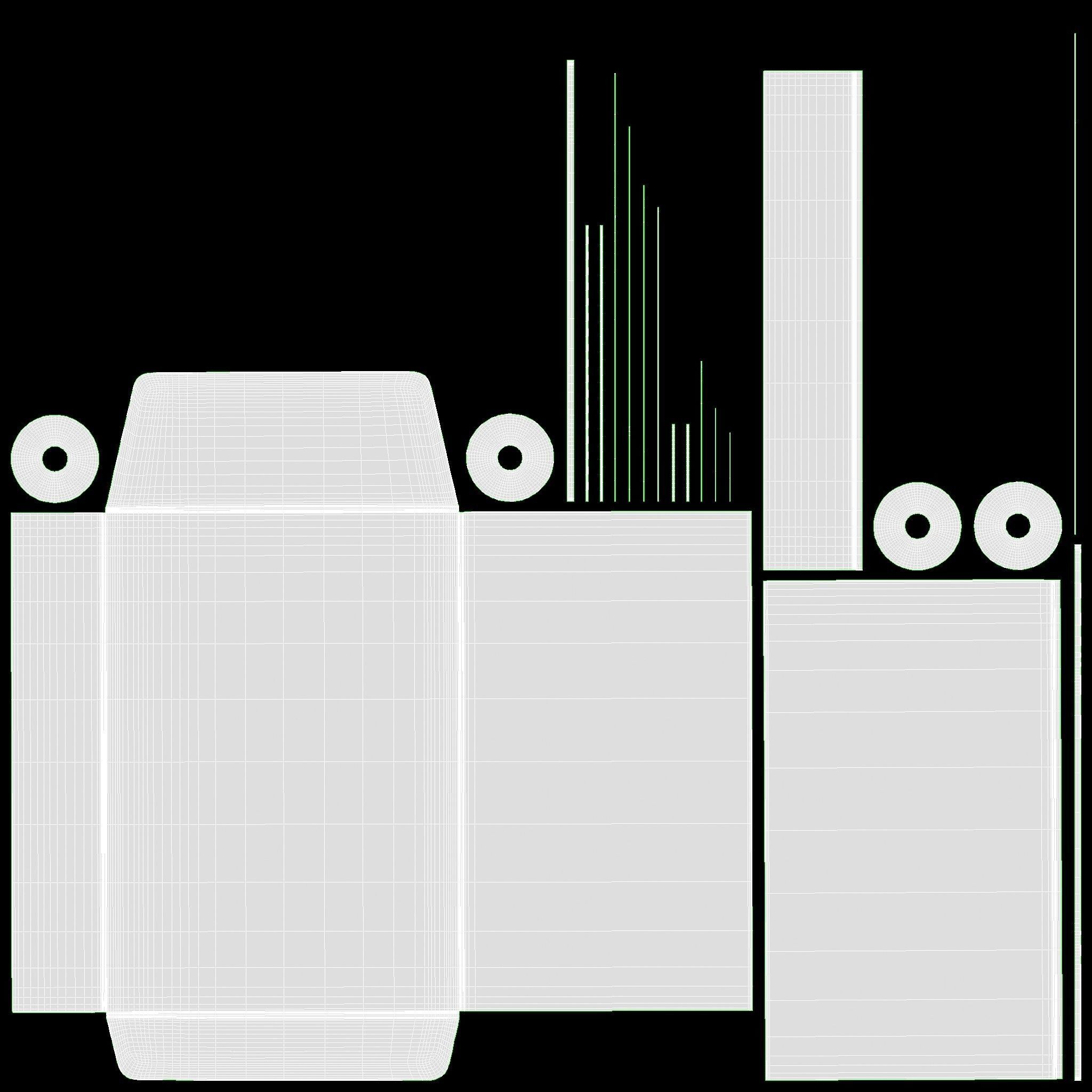 Envelope with lace mockup 3D model_11