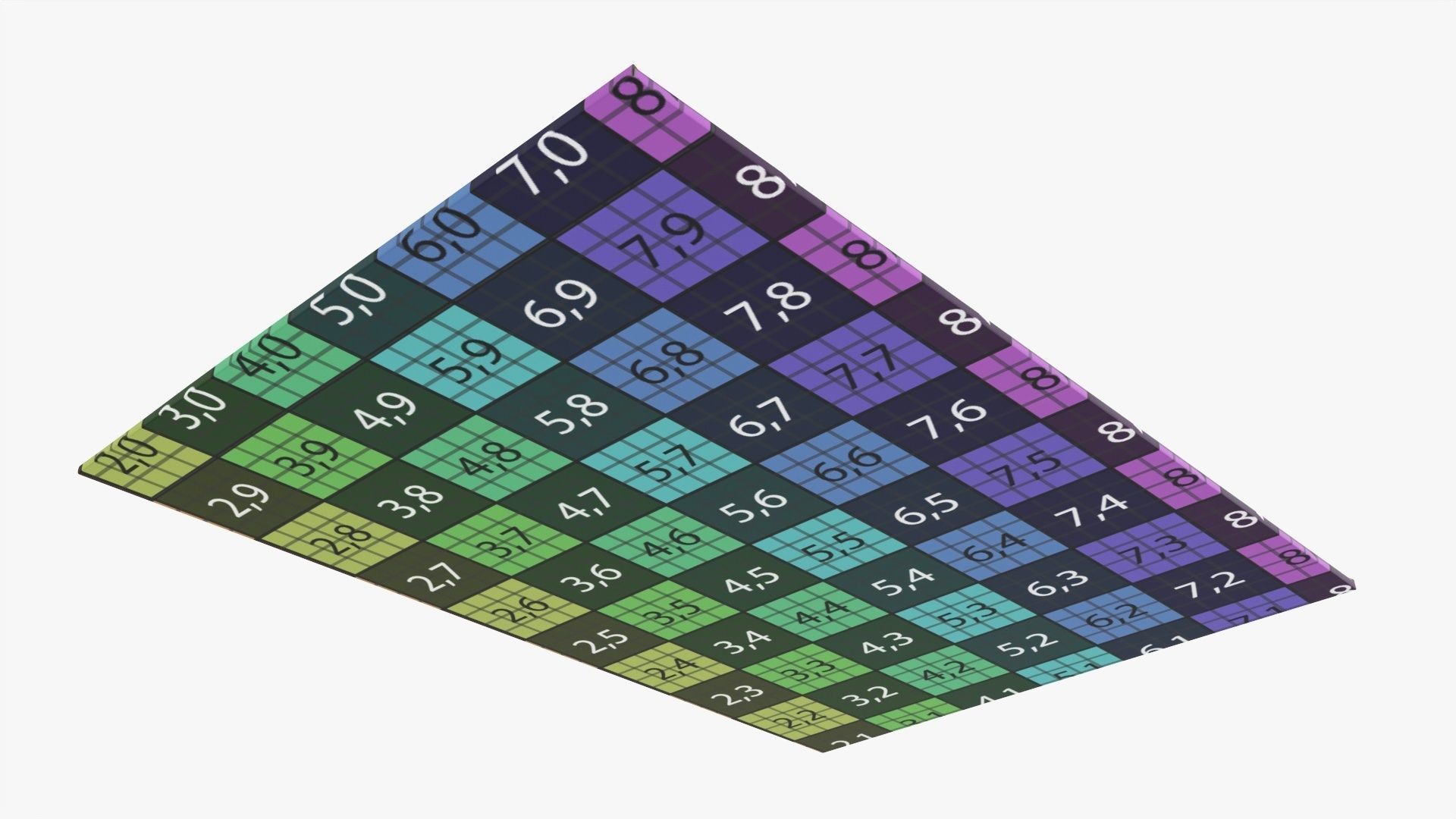 Envelope with lace mockup 3D model_8