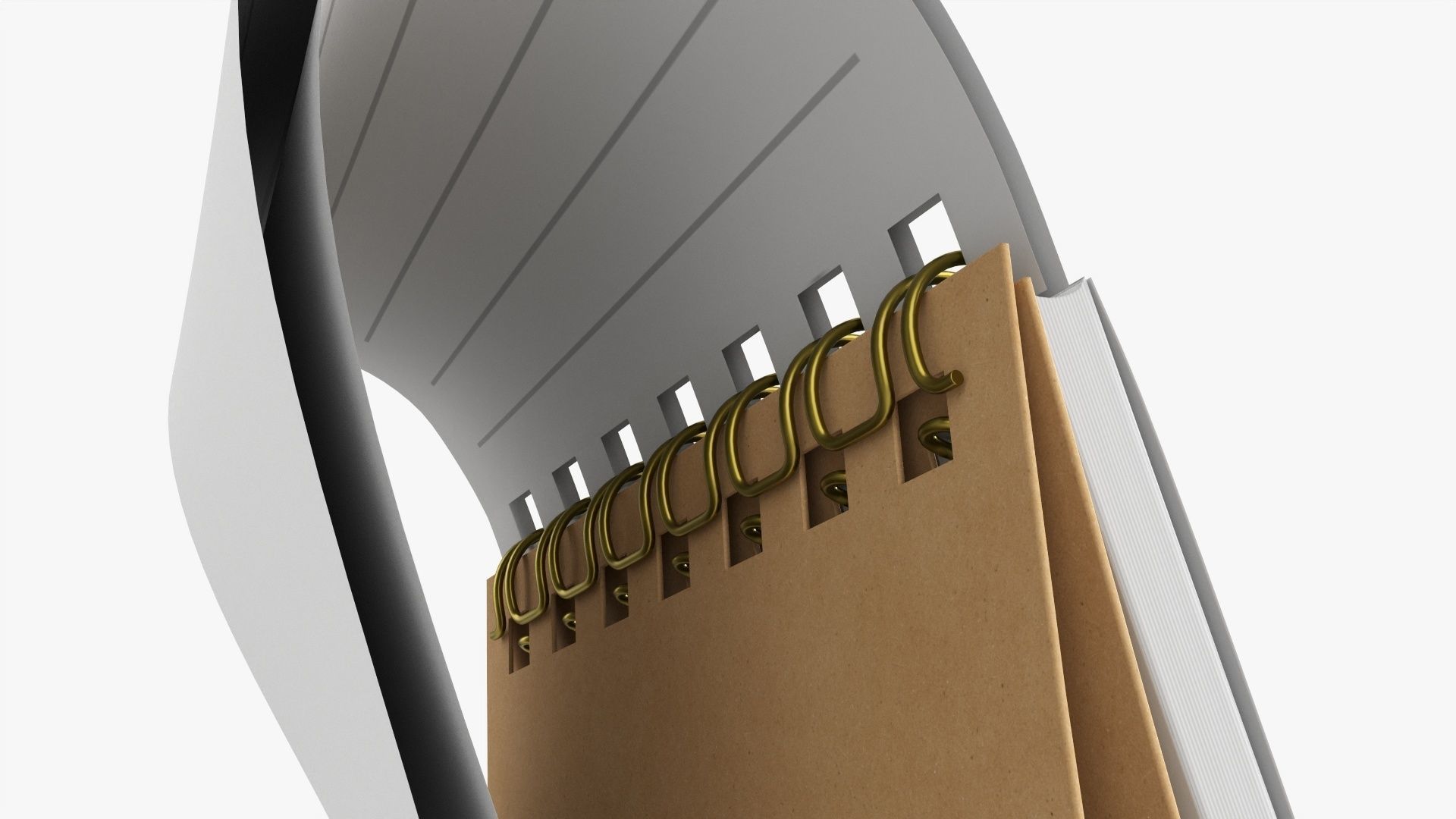 Notebook pad with spiral 01 flipped 3D model_3
