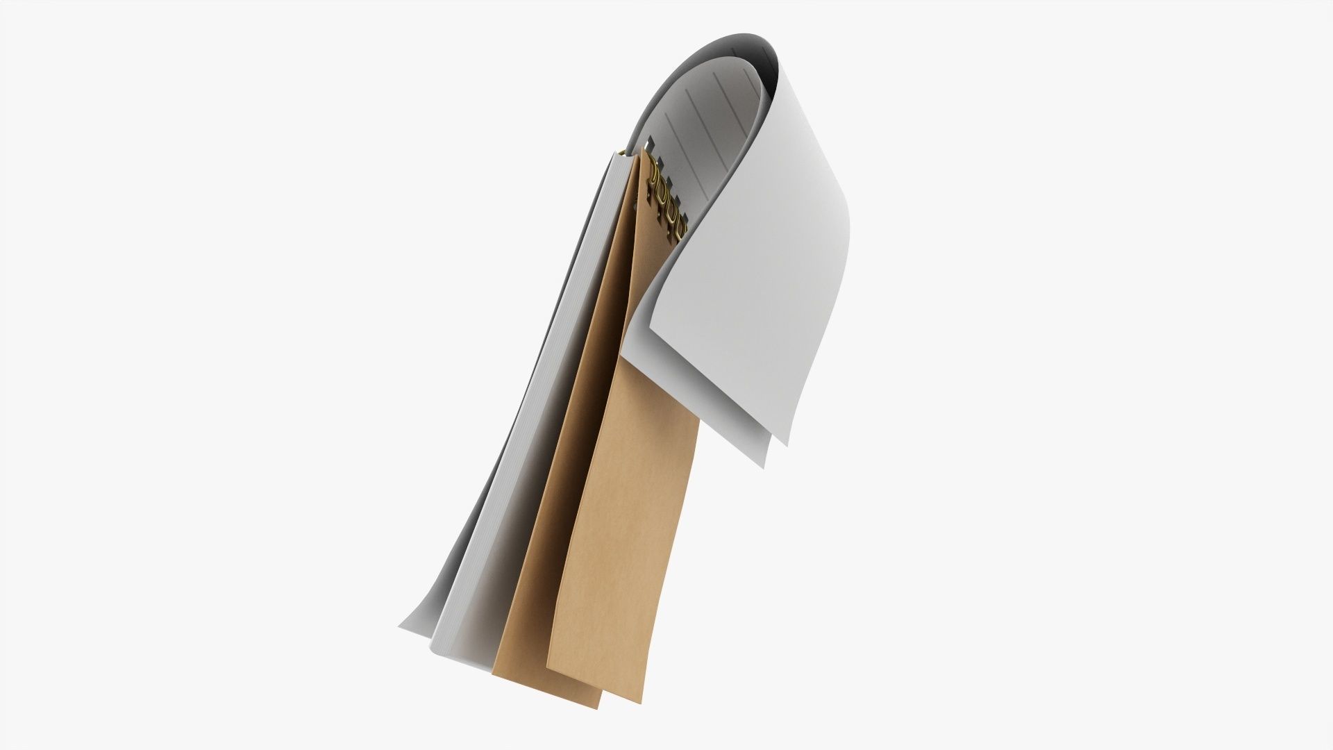 Notebook pad with spiral 01 flipped 3D model_4